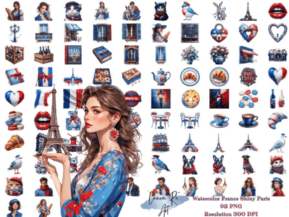 Download Watercolor France Shiny Paris - France Collection
