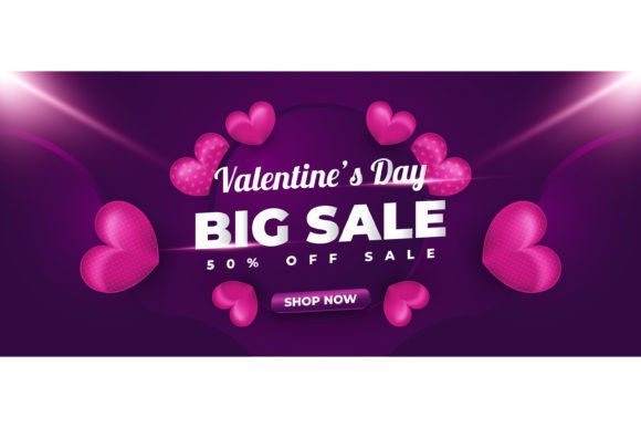 Download Valentine's Day Sale Promotion Banner - Premium Resources